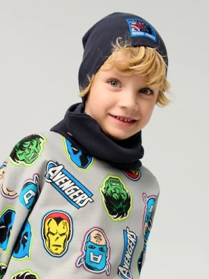 Sinsay - Zestaw: Czapka z kominem Marvel - szary