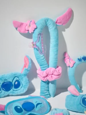 Sinsay - Zestaw: gumki, spinka i wałek do włosów Lilo & Stitch - niebieski
