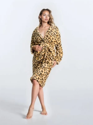 Sinsay - Zestaw: Szlafrok, ręcznik i ręcznik do włosów - beżowy