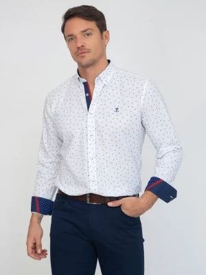 SIR RAYMOND TAILOR Koszula "Krakow" - Regular fit - w kolorze biało-błękitnym rozmiar: 3XL