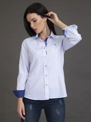 SIR RAYMOND TAILOR Koszula "Purer" w kolorze biało-niebieskim rozmiar: M