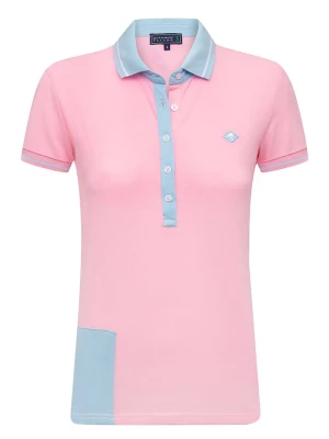 SIR RAYMOND TAILOR Koszulka polo "Sha" w kolorze różowym ze wzorem rozmiar: XL