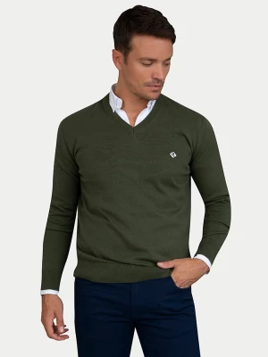 SIR RAYMOND TAILOR Sweter "Ponte" w kolorze khaki rozmiar: L