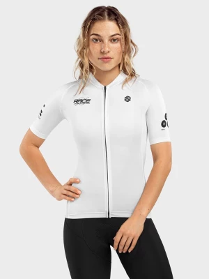 Siroko Koszulka kolarska "Race High Road" w kolorze białym rozmiar: L