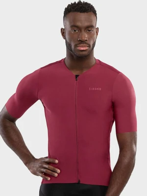 Siroko Koszulka kolarska "SRX PRO Dirty Kanza" w kolorze czerwonym rozmiar: L