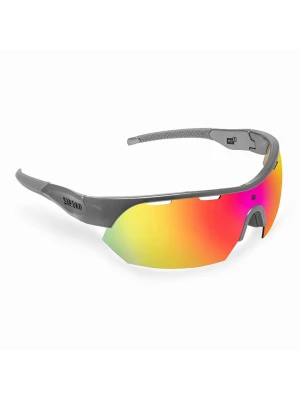 Siroko Okulary sportowe unisex "K3 S" w kolorze szarym ze wzorem rozmiar: onesize