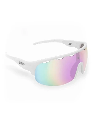 Siroko Okulary sportowe unisex "K3" w kolorze białym ze wzorem rozmiar: onesize