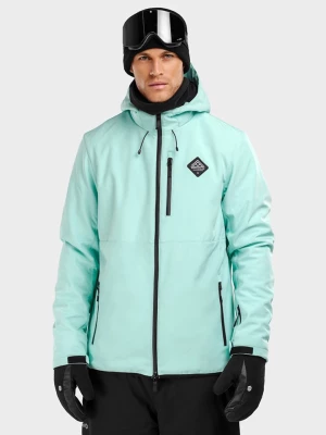 Siroko Softshellowa kurtka narciarska "Senja" w kolorze turkusowym rozmiar: L