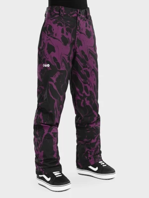 Siroko Spodnie narciarskie "Grabs" w kolorze fioletowo-czarnym rozmiar: XL