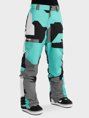 Siroko Spodnie narciarskie "Sleet" w kolorze turkusowo-szarym rozmiar: M