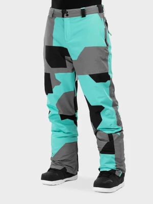 Siroko Spodnie narciarskie "Sleet" w kolorze turkusowo-szarym rozmiar: M