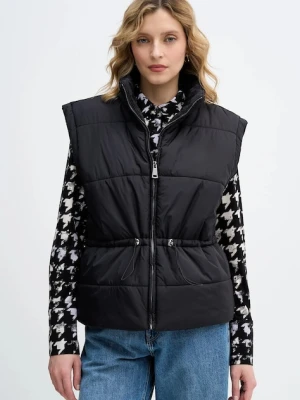 Sisley bezrękawnik kolor czarny przejściowy 6G6HW800Y