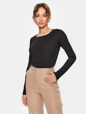 Sisley Bluzka 3FD4L119S Czarny Regular Fit