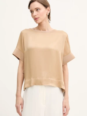 Sisley bluzka damska z wiskozy