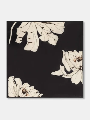 Sisley chusta damska kolor czarny wzorzysta 6TUUW51TF