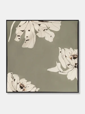 Sisley chusta damska kolor zielony wzorzysta 6TUUW51TF