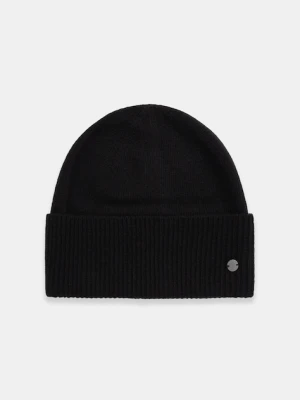 Sisley czapka z dodatkiem wełny kolor czarny 1UVLSA00D