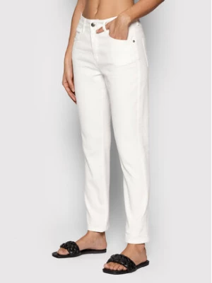 Sisley Jeansy 4ZQSLE007 Biały Slim Fit