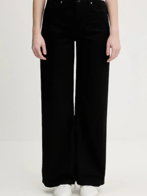 Sisley jeansy damskie kolor czarny 4MCPLE04T