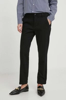 Sisley jeansy damskie kolor czarny