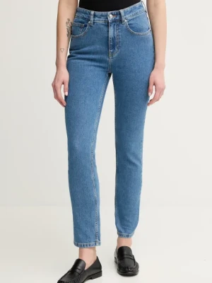 Sisley jeansy damskie kolor niebieski 4MCPLE046