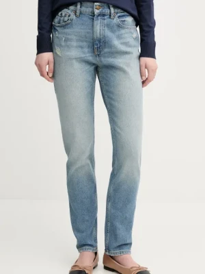 Sisley jeansy damskie medium waist 4IM7LE047