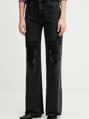 Sisley jeansy damskie medium waist 4YDCLE04X