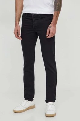 Sisley jeansy męskie kolor czarny