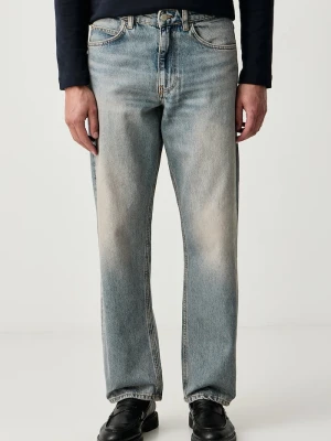 Sisley jeansy relaxed fit męskie niebieski