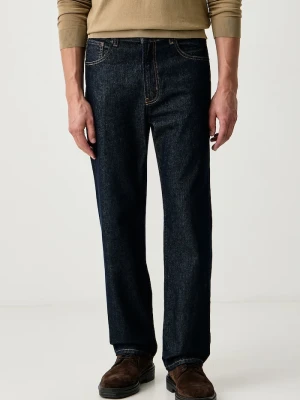 Sisley jeansy straight męskie granatowy