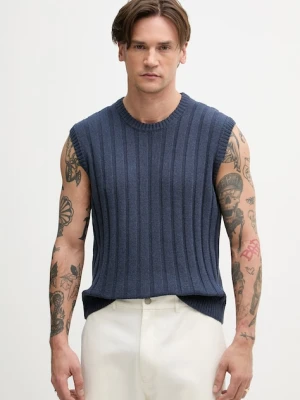 Sisley kamizelka męska z bawełną