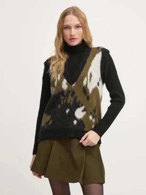 Sisley kamizelka z domieszką wełny