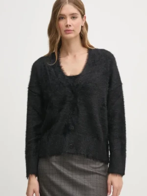 Sisley kardigan damski kolor czarny 19VBM602B