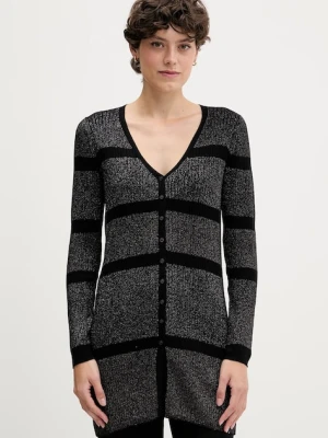 Sisley kardigan damski kolor czarny lekki 1194L602O
