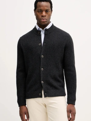 Sisley kardigan z dodatkiem wełny męski kolor szary 1OJHS500K