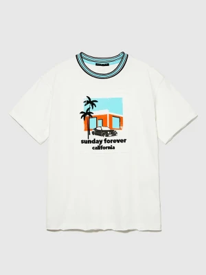 Sisley Koszulka w kolorze białym rozmiar: 160