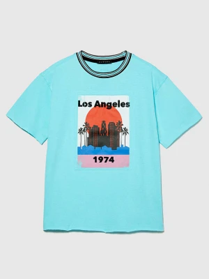 Sisley Koszulka w kolorze błękitnym rozmiar: 150