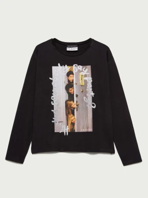 Sisley Koszulka w kolorze czarnym rozmiar: 140