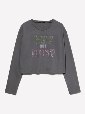 Sisley Koszulka w kolorze szarym rozmiar: 130