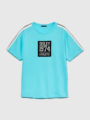Sisley Koszulka w kolorze turkusowym rozmiar: 130