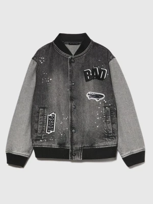 Sisley Kurtka dżinsowa w kolorze antracytowym rozmiar: 140