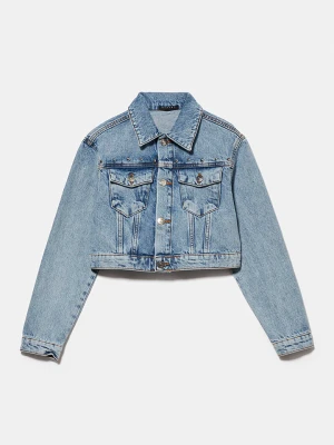 Sisley Kurtka dżinsowa w kolorze błękitnym rozmiar: 130