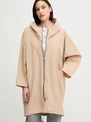 Sisley kurtka kolor beżowy przejściowa oversize 6G6HW800P