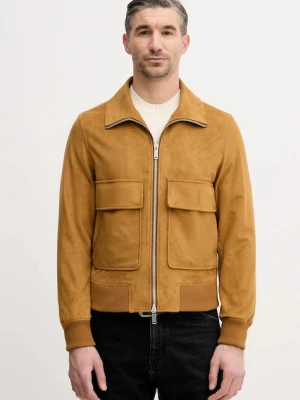 Sisley kurtka kolor żółty przejściowa 2WFNSN042