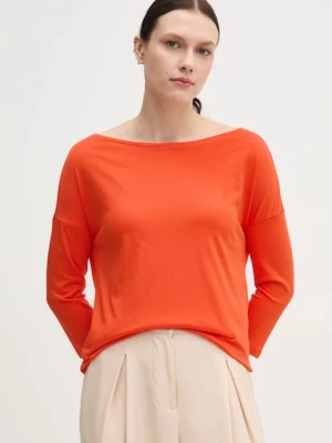 Sisley longsleeve damski kolor czerwony 3QU4L12EE