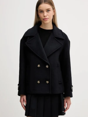 Sisley płaszcz z dodatkiem wełny