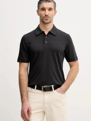 Sisley polo męski kolor szary gładki 3ZDES300X