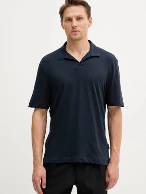 Sisley polo z domieszką lnu