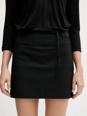Sisley spódnica kolor czarny mini prosta 45QHL002V