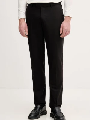 Sisley spodnie carrot męskie z domieszką wełny